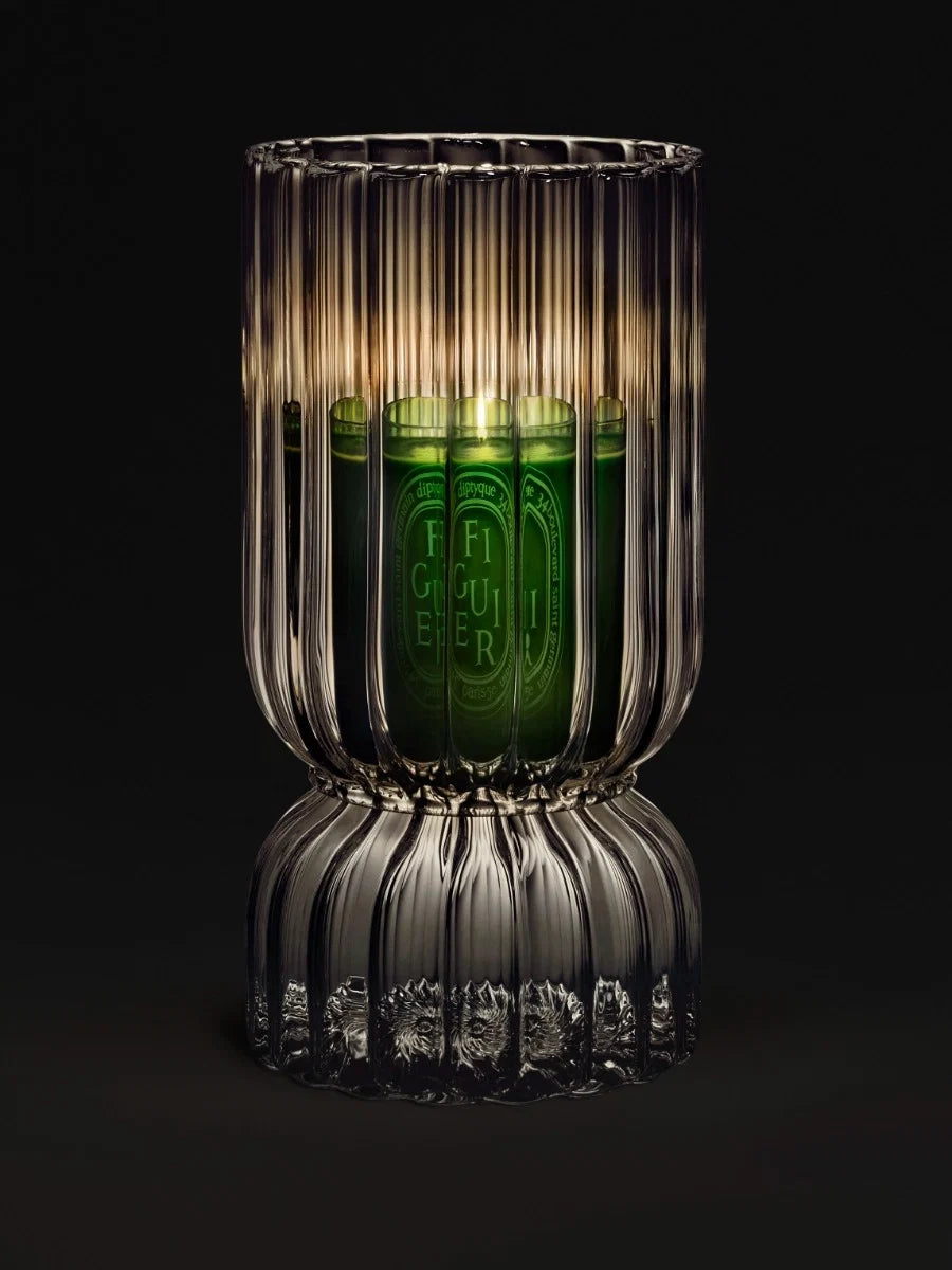 RIBBED CANDLE HOLDER FOR CLASSIC AND MEDIUM CANDLES