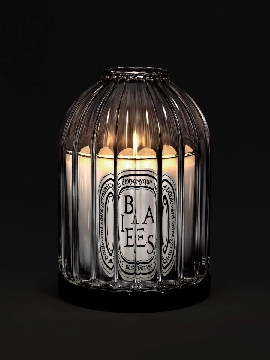 RIBBED CANDLE HOLDER FOR CLASSIC CANDLES